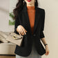 Blazer drapé simple et décontracté