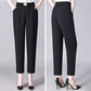 Pantalon fuselé taille haute élastique solide pour femmes