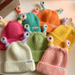 🔥 Réduction de 49% sur le Black Friday 🤖 Hiver parent - enfant mignon lumineux petit monstre tricot chapeau