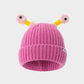 🔥 Réduction de 49% sur le Black Friday 🤖 Hiver parent - enfant mignon lumineux petit monstre tricot chapeau