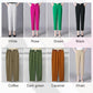 Pantalon fuselé taille haute élastique solide pour femmes