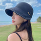 Chapeau de protection solaire à large bord pour femme pour une sortie à la plage en été