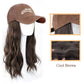[Cadeau élégant] Casquette de baseball avec extensions de cheveux