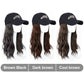 [Cadeau élégant] Casquette de baseball avec extensions de cheveux