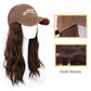 [Cadeau élégant] Casquette de baseball avec extensions de cheveux