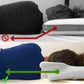 Cadeaux pratiques - coussin de cou éponge mémoire respirante en corne de vache